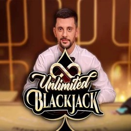 Unlimited Blackjack online game logo by Ezugi on sspinit.pl